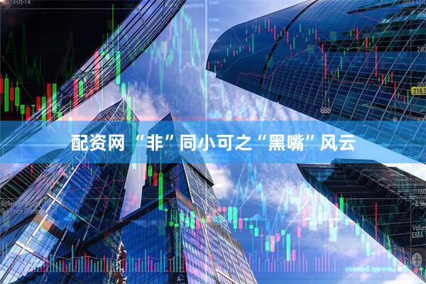配资网 “非”同小可之“黑嘴”风云